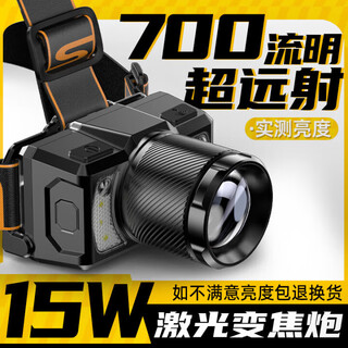 Supfire headlamp, strong light, super bright, long battery life, rechargeable, outdoor night fishing, induction waterproof, working mine head-mounted lighting for fishing