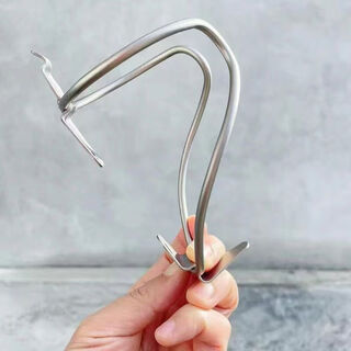 Yusenyi bicycle water bottle holder 304 stainless steel mountain road bike no punching ultra-light water cup holder bicycle with stainless steel extension rack 1 water bottle holder 2