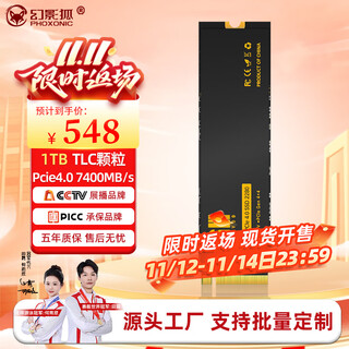 幻影狐1TB SSD固态硬盘NVMe M.2接口PCIe4.0 7400MB/s高速读写台式笔记本固态硬盘TLC颗粒AI电脑存储配件 1TB巅峰旗舰款【7400MB/s】PCIe4.0