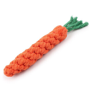 Erzhi changxian dog toy dog chewing rope set molar rope knot toy ball golden retriever teddy pomeranian puppy large and small dogs carrot