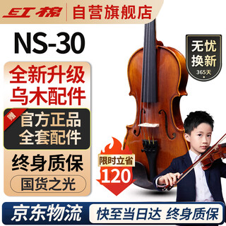 红棉（Kapok）手工实木小提琴入门练习学生儿童成人通用初学者考级NS-30 3/4
