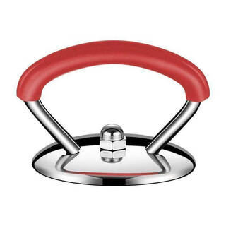 Fantasy universal pot lid handle stainless steel silicone anti-scalding and high temperature resistant pot lid handle glass head handle accessories thickened material/anti-scalding upgraded red 1 piece