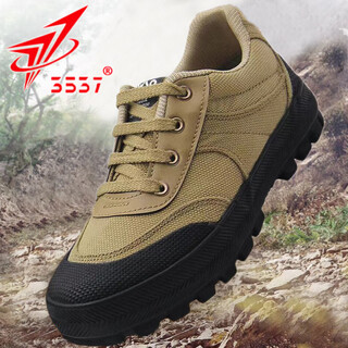 3537 outdoor shoes, hiking shoes, wear-resistant, non-slip canvas shoes, new liberation shoes, versatile casual men's shoes, low-cut rubber shoes, war eagle, khaki 39