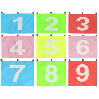 Frisbee net digital cloth numbers 1-9 (digital cloth only)