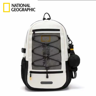 National geographic national geographic backpack mountaineering hiking large capacity backpack high-looking computer bag student school bag men and women white 23 liters
