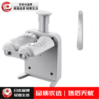 Grain harvesting manual pressing dumpling making artifact household new multi-functional fully automatic dumpling making artifact dumpling machine small manual pressing single head dumpling maker + 1 filling spoon