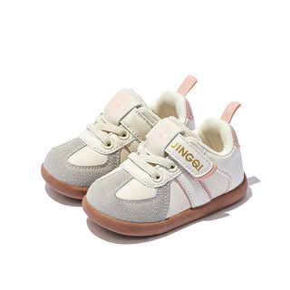 Joyncleon baby toddler shoes 2025 spring and autumn new girls soft sole anti-slip functional shoes boys lightweight moral training shoes pink size 21 (inner length 150mm suitable for foot length 145mm)