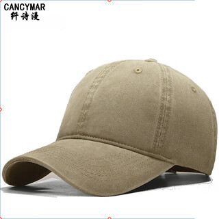 Cancymar super good-looking unique beautiful pink baseball cap women's 2025 autumn and winter retro fashion high-value peaked cap 2025 dome washed and distressed coffee l (58-61cm)