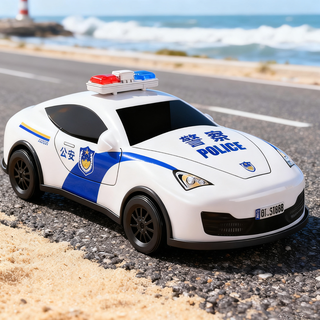 Soddy children's toy boy police car alloy toy car porsche car model simulation pull-back car new year gift