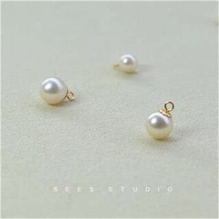 Feiyu fat donglai's same style pearl pendant without chain, small drop, single round, strong light, flawless white pendant 5.5-6mm
