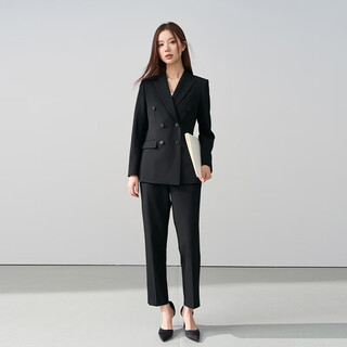 Lady bird black suit jacket for women in the workplace for small people interview formal wear professional public examination suit suit