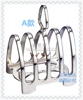 Stainless steel bread rack, silver-plated toast rack, gold-plated bread basket, baking tools, hotel western-style afternoon tea accessories, gold-plated type a