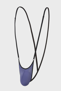 Private hair men's u thin nylon low-waist trendy sexy big bag leopard print one-piece thong sapphire small net one size fits all 90-200jin jin is equal to 0.5 kg