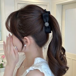 Chimera (chimera) large vertical clip bow high ponytail twist clip banana clip hair accessories headband hair clip girl birthday gift