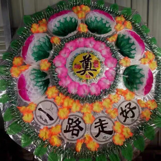 Wreath funeral wreath supports writing 1.6 meter folding portable confidential delivery to commemorate qingming festival double layer finished product type b