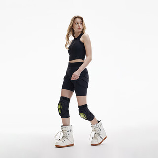 Nanen ski protective gear anti-fall inner wear single and double board adult protective butt pads ski hip and knee pads set black l