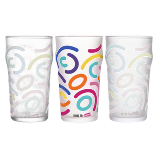 Mu16 memphis series beer glass cold water discoloration wine glass ins juice glass cold drink glass turin + milan + naples 3 pieces