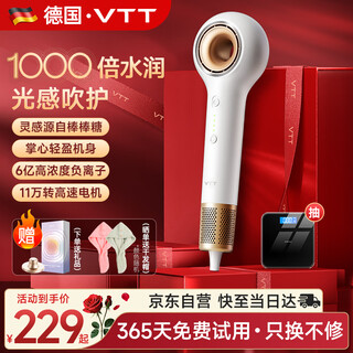 Vtt germany lollipop high-speed hair dryer household silent negative ion high-power hair care hair dryer silent low-noise birthday gift for women only