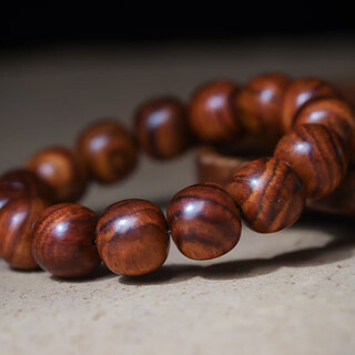 法珠香假一赔万 捡漏海南黄花梨紫油梨16mm佛珠文玩手串男女款手链收藏