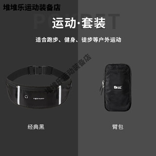 Sports waist bag, men's running mobile phone bag, equipment belt, suitable bag artifact, men's 2025 new model for carrying, classic black + arm bag, upgraded water-repellent material - available