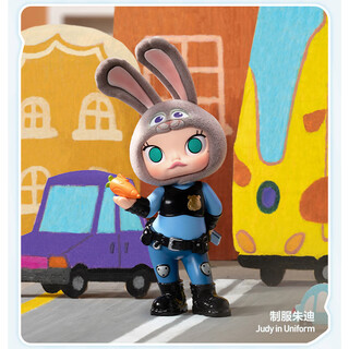 Pop martpopmart molly zootopia joint series trendy figure blind box gift zootopia molly uniform judy