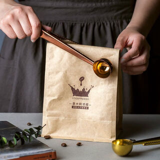 Mingyu stainless steel sealing clamp creative customization dual-purpose spoon milk powder coffee bean spoon coffee powder measuring spoon roasting quantity coffee clamp spoon - rose gold 1 pack can be used as a measuring spoon or sealing clamp