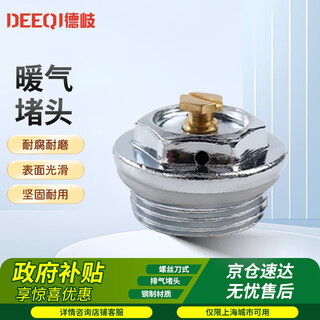 Deqi heating plug, exhaust valve plug, radiator plug, hvac valve accessories jingcang screwdriver type exhaust plug 6 points