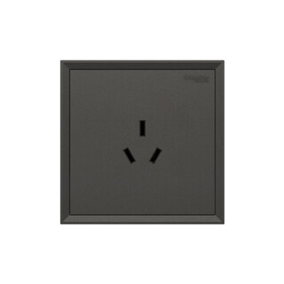 施耐德电气皓朗系列深空灰三孔10A插座C2E426_10S_BG_C1 三孔10A插座 皓朗深空灰