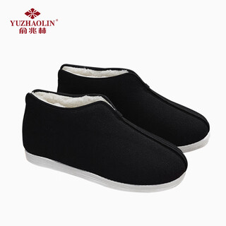 Yu zhaolin sheep wool new winter old beijing cloth shoes plus velvet thickened warm men's cotton shoes thousand-layer sole camel saddle
