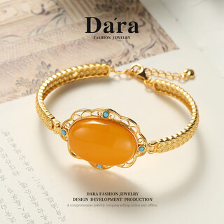 Dara russian beeswax bracelet for women 925 natural chicken fat yellow beeswax bracelet as a chinese valentine's day gift for mom and girlfriend