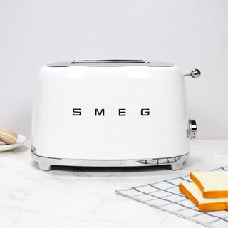 Smegsmeg bread machine spot smeg two-slice bread machine toaster toaster white spot second hair with dust cover