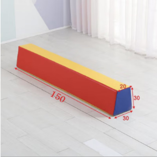 Children's physical fitness training software equipment kindergarten software balance beam children's sensory integration teaching aids full set of wooden bridge software balance beam 150*30*30 (width