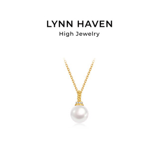 Lynnhaven earth twist akoya pearl universal buckle 18k gold wheat ear single pendant buckle mother 8-8.5mm