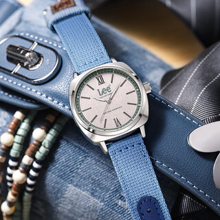 Lee watch student male and female middle and high school students special luminous quartz retro nylon watch birthday gift f527 white