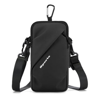 Tfo event-grade sports arm bag multi-functional running mobile phone storage bag fitness wrist arm bag casual cross-body bag black cross-body bag black