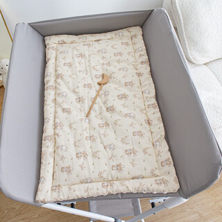 Huaiguoying baby changing table nursing table cotton mat newborn mattress cotton changing table accessories baby changing table sleeping pad bow tie rabbit bear type a changing table mat 40*70