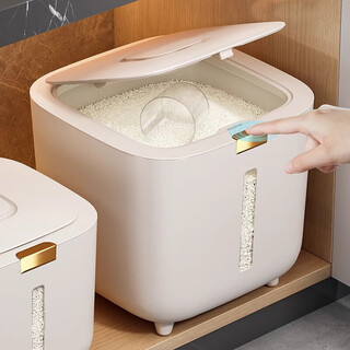 Added rice bucket insect-proof and moisture-proof sealed household grain barrel rice tank food-grade rice storage box flour storage tank