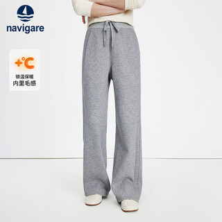 Navigare italian dinghy 25 autumn and winter new casual pants women's elastic waist warm straight trousers 2342075508