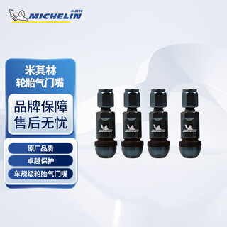 Michelin tire valve car tire valve cap valve cover aluminum alloy valve core cover valve core cap all-metal valve 4 pieces