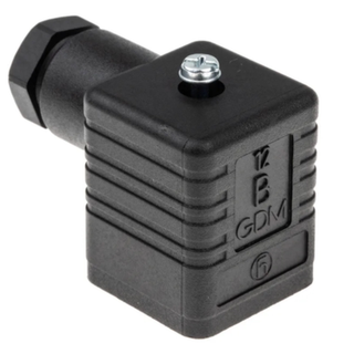 Hirschmann/herschmann original solenoid valve plug connector 12b gdm gdm3009 black