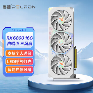 Panlei rx 6800 white scale armor 16gb triple fan new e-sports game independent graphics card
