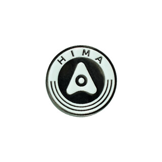 Hima asking the world brooch hongmeng zhixing badge car employee badge customized badge work number plate hongmeng zhixing brooch (circular magnetic suction)