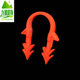 Jipindi floor heating card nail clip u-shaped plastic card thorn card fixed plumbing pipe card card buckle 16 20 floor heating pure material 20 red about 1,000
