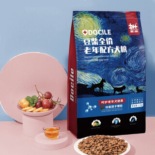 Douchi (docile) douchi dog food for senior dogs, adult dogs, teddy golden retriever, large and small dogs, caring for the stomach and intestines, elderly joint dog food 15kg 1.5kg