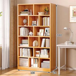 Quanpinwu bookshelf floor-to-ceiling storage rack integrated wall cabinet storage cabinet children's student home bookcase storage cabinet