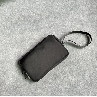 Cool kangaroo oxford cloth mobile phone coin purse men's small handbag men's mini clutch coin bag nylon canvas simple wallet black