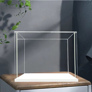 Acrylic dust cover acrylic storage box acrylic transparent display box height 10cm default white background black background remarks length/width 10cm*10cm