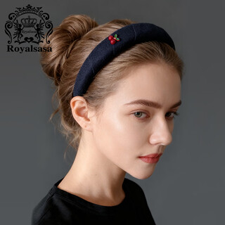 Royal sasa royal salsa small cherry headband wide-brimmed pressed hair headband hairpin daily outing makeup versatile hair accessories headdress for women