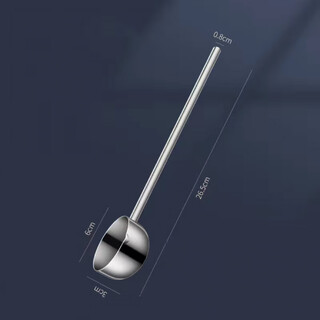 Vinoa 316 thickened stainless steel long handle small pot for pouring oil, multi-functional taller spoon for burning oil, small pot for pouring oil, long handle spoon, standard 316 stainless steel - extra long and anti-scalding 1 inch