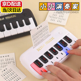 皓梵洁口袋钢琴小电子琴迷你电子小钢琴9儿童玩具6-10岁女孩12生日礼物3 白色电子琴【彩盒】+乐谱 【1-3-6-10岁】早教乐器教具
